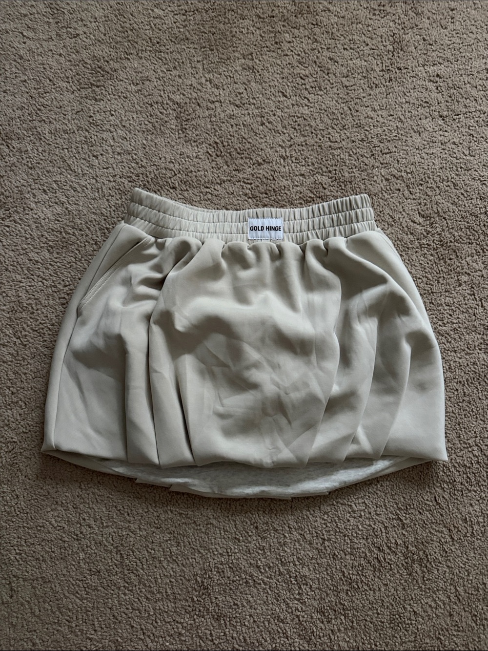 Gold Hinge Natural LuxeSoft Bubble Skirt
